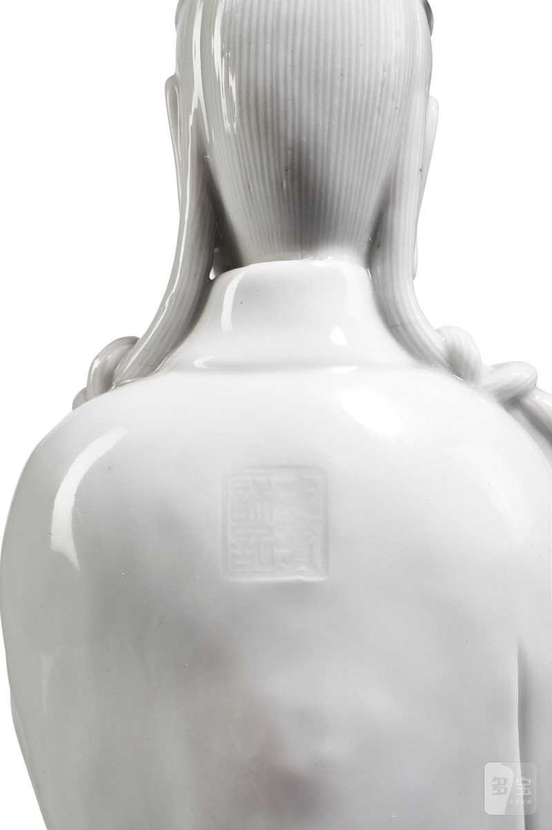 清十九世紀 德化白釉觀音立像  CHINA, QING DYNASTY, 19TH CENTURY - 图3